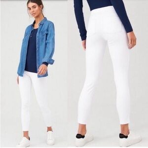 SPANX New Jeanish Ankle Leggings in White Size‎ 1X